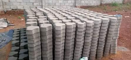 A picture of pavers