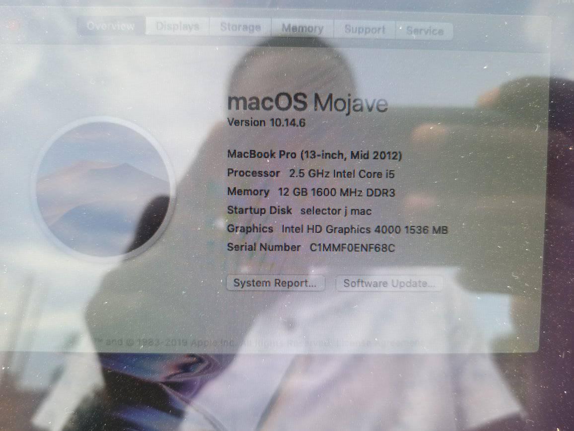 A picture of MacBook pro