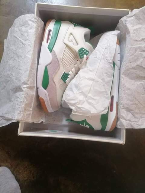 Jordan 4 classic green clearance for sale