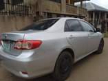 A picture of Toyota Corolla 2012 clean like tokunbo though it is registered