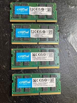 A picture of Single Stick 32GB DDR4 RAM