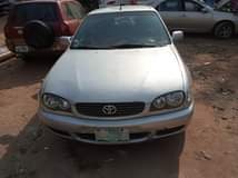A picture of Toyota Corolla in perfect condition price is 1 2M naira