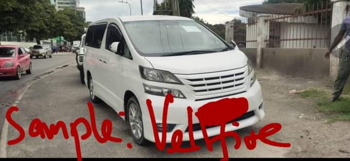 A picture of Nahitaji Toyota Vellfire au Toyota Alphard new shape sample picha