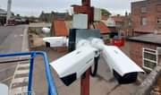 A picture of CCTV surveillance cameras