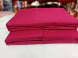 A picture of Plain cotton fitted bedsheets The package has 2 bedsheets one