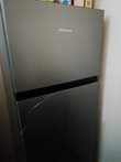 A picture of Hisense double door fridge slightly used