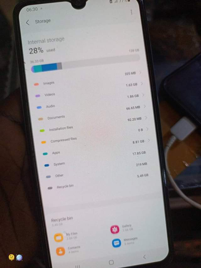 A picture of Samsung A70