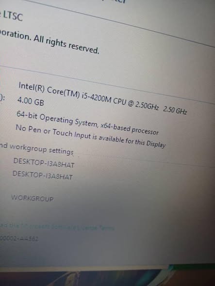 A picture of Toshiba laptop