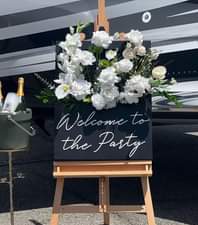 A picture of Flower box signage