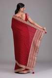 A picture of Designer Chinon Unstitched Saree