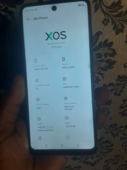 A picture of INFINIX HOT 40I