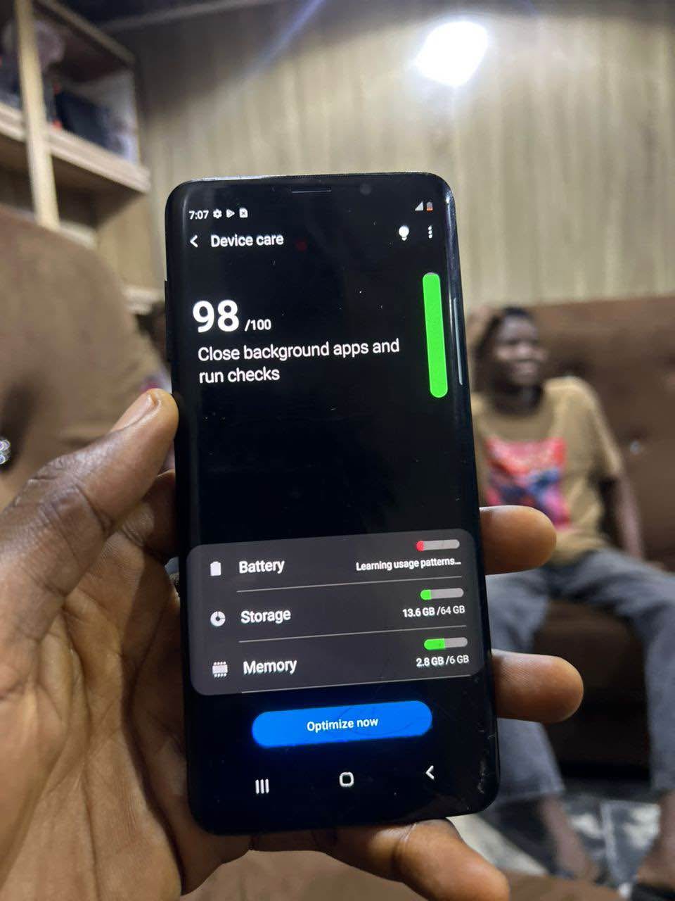 A picture of Samsung S9 plus