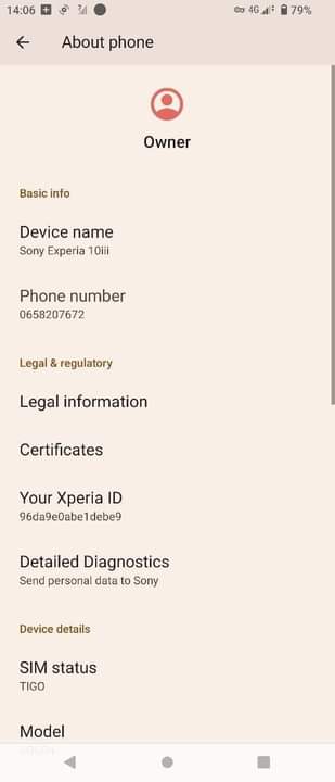 A picture of Sony experia 10 iii