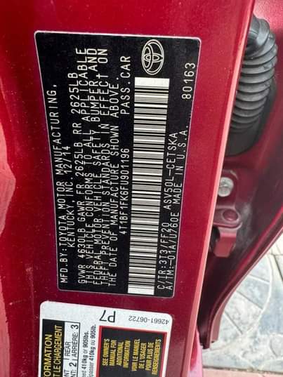 A picture of WOW A YEAR REGISTERED TOYOTA CAMRY XSE TOKS STANDARD Thumbs