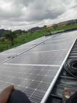 A picture of Solar system installation