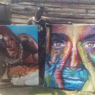A picture of Oil and acrylic paintings please contact me for orders