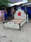 A picture of Nauza bed sofa ya chuma na ya mbao