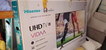 A picture of Hisense smart 50 inches vidaa series 7 with Bluetooth 4K