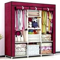 A picture of 3 colum metallic wardrobes