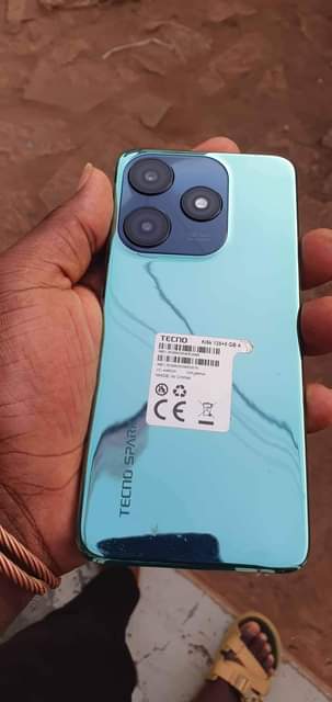 A picture of Tecno spark 10c with 128GB 8gb ram on sell 300k