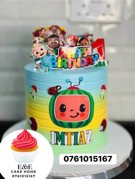 A picture of Kids themed cakes