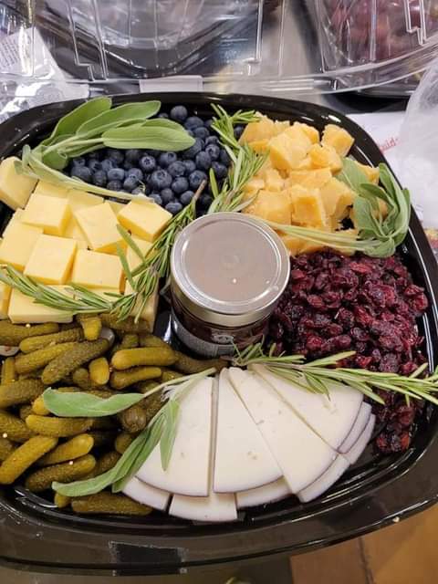 A picture of Breakfast cheese platter
