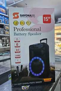 A picture of Sayona Rechargeable PartyBox Bluetooth Speakers 12 inches 15 inches 10
