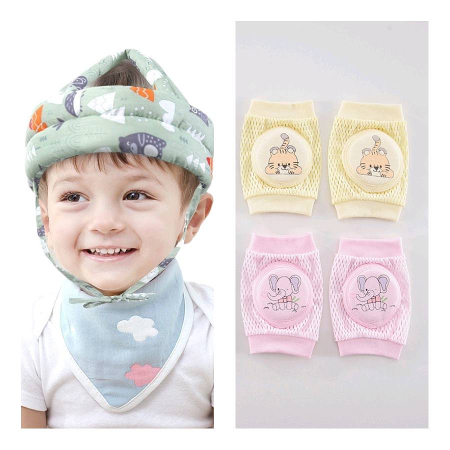 A picture of A set of head and knee protector for children