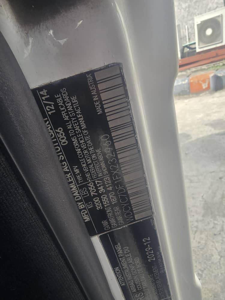 A picture of Mercedes Benz g63 2015 Registered With Documents Intact