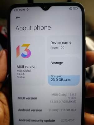 A picture of REDMI 10 C