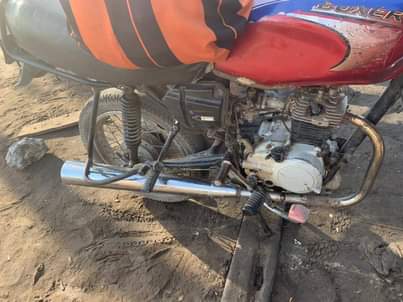 A picture of Bajaj motorcycle