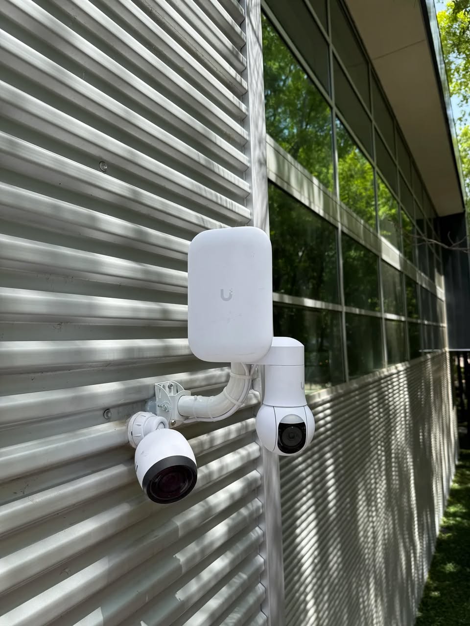 A picture of CCTV installation