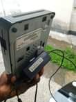 A picture of TV shelf and Gotv decoder