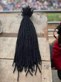 A picture of Natural dreadlocks available call or whatsapp 211921349914