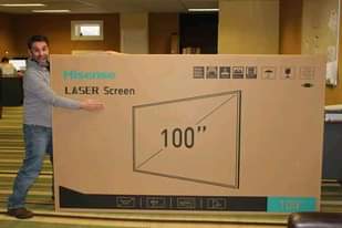 A picture of Hisense 100 Smart Tv