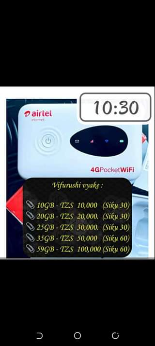 A picture of 4G Airtel pocket WiFi