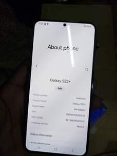 A picture of SAMSUNG GALAXY S22PLUS