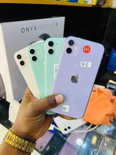 A picture of iPhone 11 plain GB 256 no face