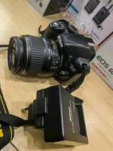 A picture of Nikon D3100 with 18 55mm lens
