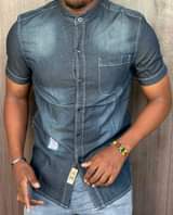 A picture of Jeans Chinese collar shirts
