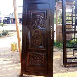 A picture of Metallic doors
