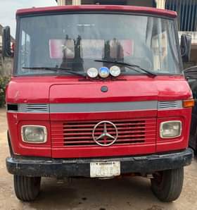 A picture of Mercedes Benz water truck Everything is working perfectly well Just