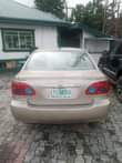 A picture of Toyota Corolla 03 used like tokunbo backed on first body