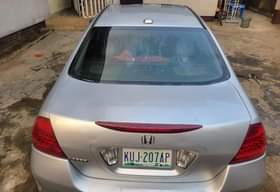 A picture of First body 2007 honda accord First user First registration Sound