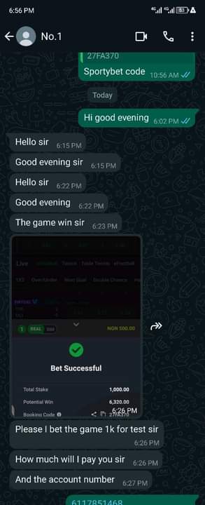 A picture of PAYMENT AFTER WINNING The Winning continues celebration is going on