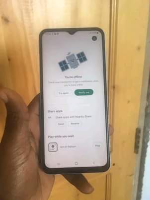A picture of Samsung A13 haina kipengele