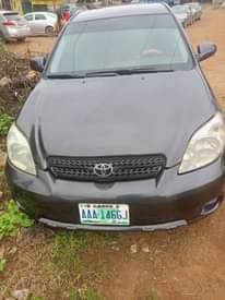 A picture of Toyota Matrix 2006 model A C working perfectly Alloy reels