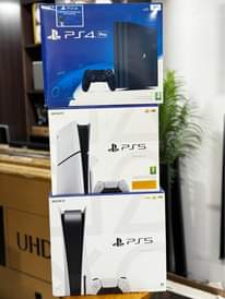 A picture of PlayStation consoles 