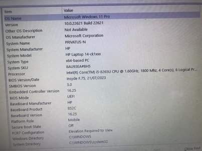 A picture of Laptop HP call 0763312841