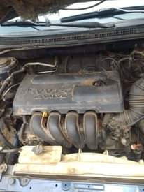A picture of Distress alert Toyota Corolla first 2004 engine and gear untempered